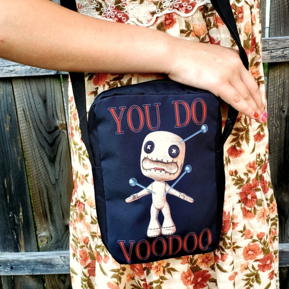 Voodoo Doll Handbag. Lightweight Canvas Bag.